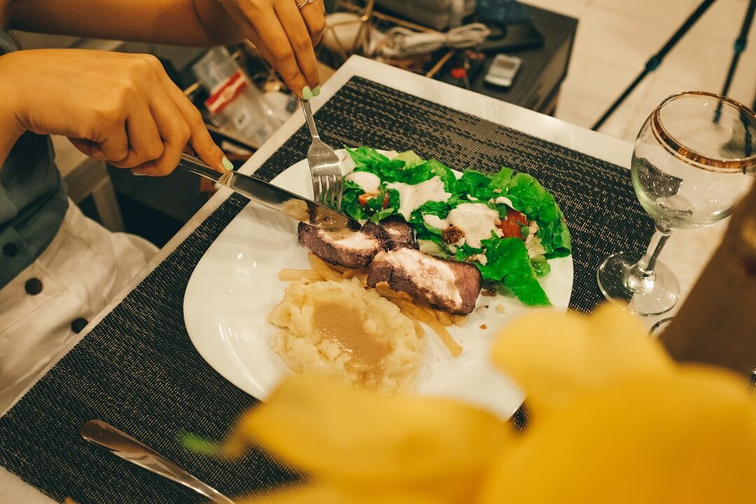 home cooked meal with fresh herbs