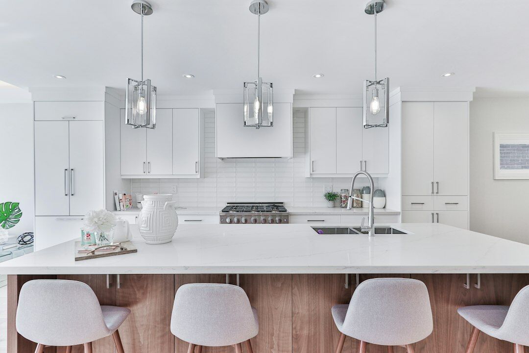 Bright modern Czech home kitchen interior