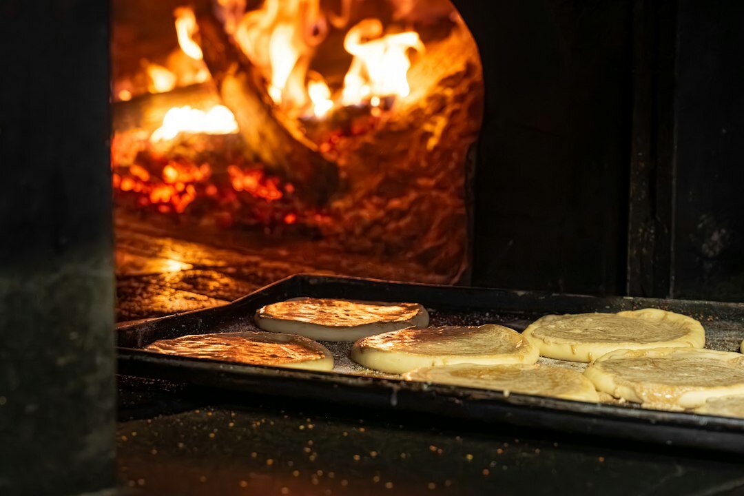 baking bread in oven