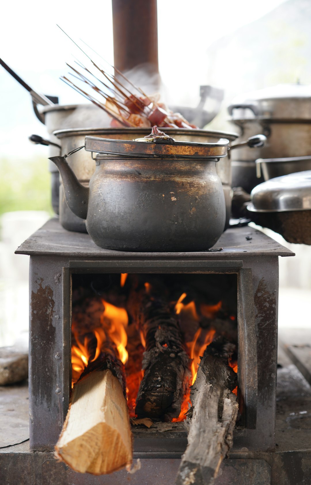 boiling pot on stove