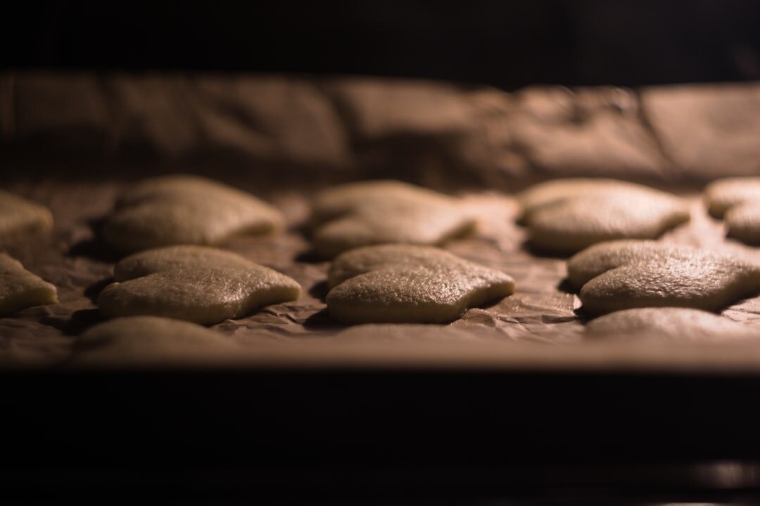 Homemade Czech buchty pastries fresh from the oven